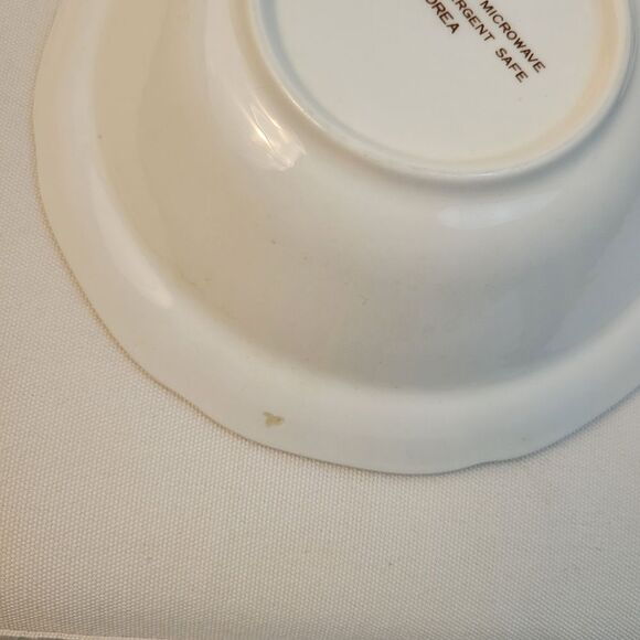 Green Floral Patterned Dining Bowls - Picture 5 of 6